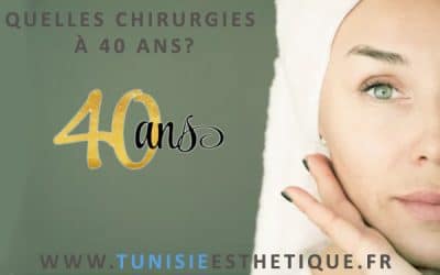 La chirurgie esthétique à 40 ans