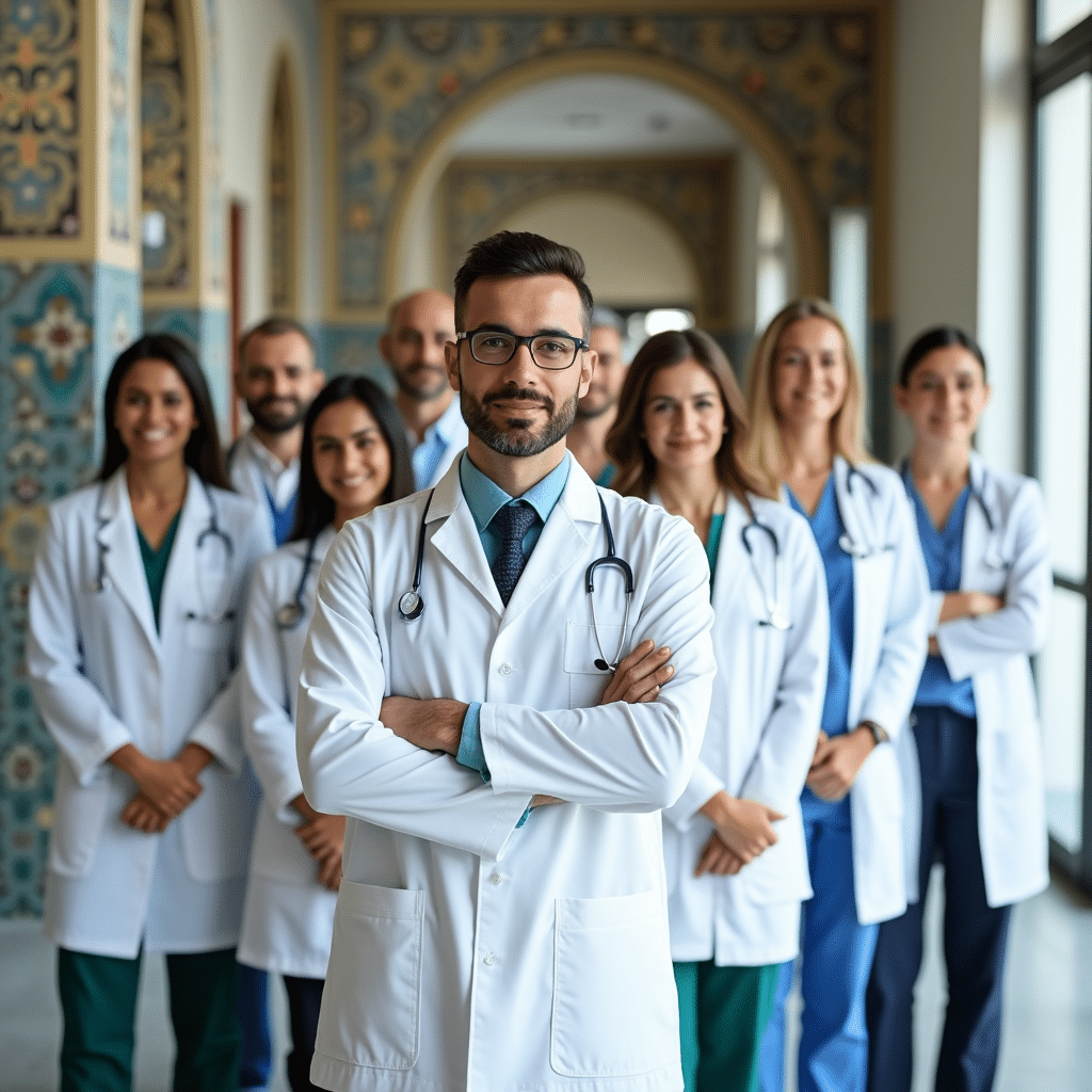 equipe medicale dans une clinique en tunisie